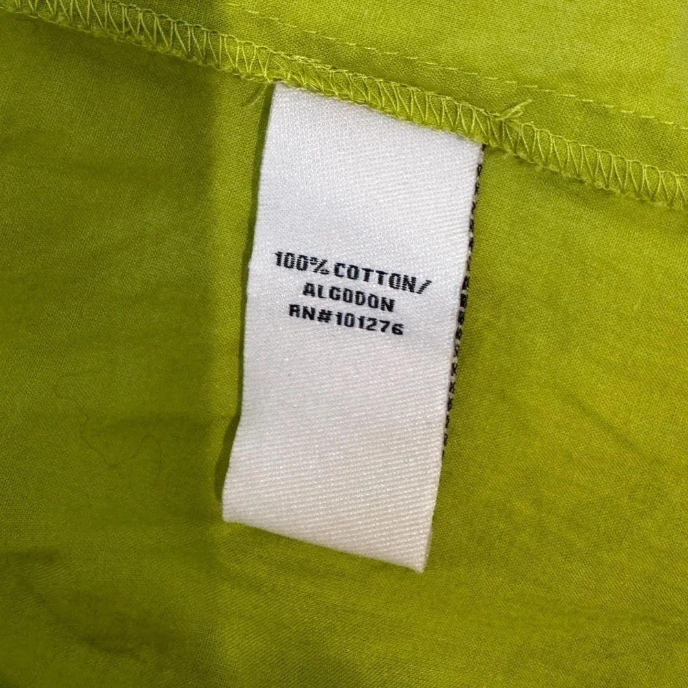 Eci Green Ruffle Sleeveless Button Up Blouse (S)
